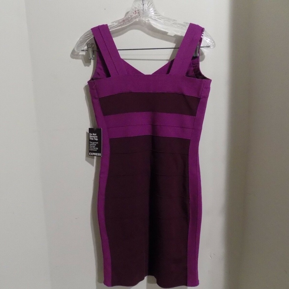 EXPRESS Color Block Sleeveles Dress, Small NEW - Picture 3 of 3